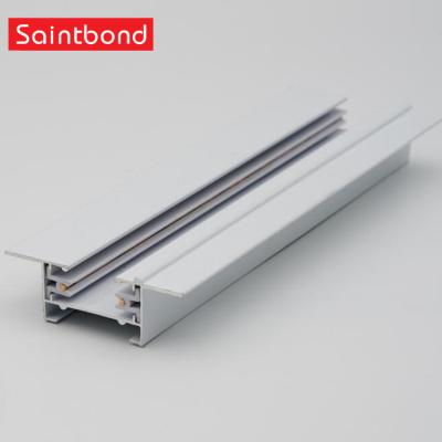 China Best Quality China Manufacturer Modern White Color Recessed 2 Wire Led System Track Rail Spot Light Track Bar for sale