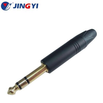 China audio & 6.3mm Video Jack Cable Connector Plugs Stereo Audio Adapter Plug To Jack Connector for sale