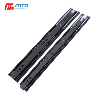 China 30cm Width Industrial Popular Cold Rolled Black Galvanized Iron Steel Hardware Drawer Slider Rail For All Kinds Drawers for sale