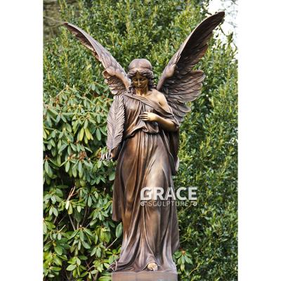 China Life Size Angel Traditional Hot Sale Metal Sculpture Handmade Life Bronze Statue for sale