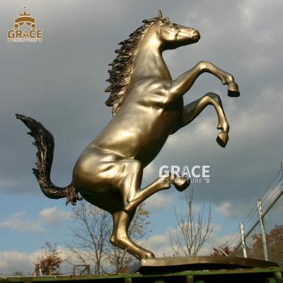 China Large Traditional Metal Cavalino Horse Statue Brass Bronze Sculpture For Sale for sale