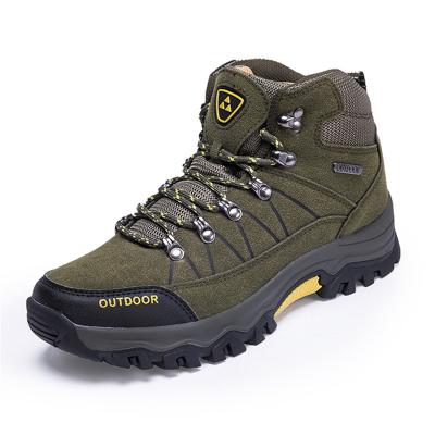 China Dropshipping Waterproof Men's Outdoor Sports Shoes Waterproof Climbing Shoes Male Touring Leather Leather Shoes Increasing Walking Sneakers for sale