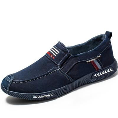 China CUSHIONING Dropshipping Logo Men Canvas Loafers Casual Shoes Sole Soft Sole Non-Slippery Comfortable Driving Casual Shoes Custom Made for sale