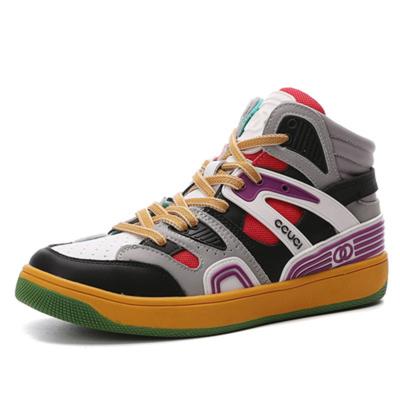 China CUSHIONING Custom Logo Dropshipping Autumn Women High Top Mixed 2021 Colors Board Shoes Hip Hop Style Lady Platform Sneaker Casual Shoes for sale