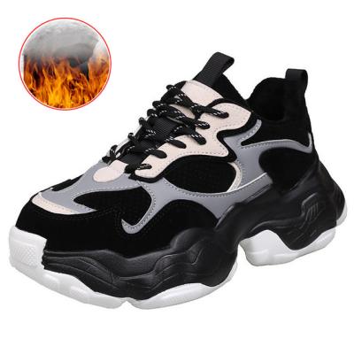 China 2021 Winter Women ChunkySneakers Platform New Fashion Trend Statistical Institute Ulzzang Lace Up Old Dad Shoes Female Basket Trainers Running Sports Shoes for sale