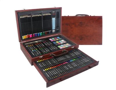 China Deluxe Portable Piece Art Set, Painting Case 143 Set in Portable Wooden Case, Art Supplies for Adults, Teens for sale