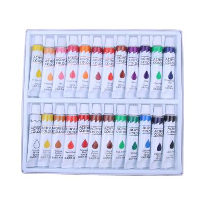 China Nox-Toxic Professional Acrylic Paint Set Customized Non-Toxic Multi Color 24 48 60 Paint Art For Art Supplie School for sale