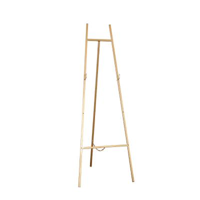 China Hot Selling Easel 120/145cm Gold Iron Easel Photo Frame Bracket Wedding Reception Multifunctional Painting Tool for sale