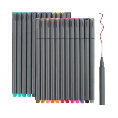 China Paint Brush Pen Art Markers Soft Bag Customize Real Water Color Refillable Marker Double Set OEM PVC Paint Box for sale