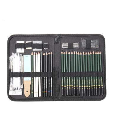 China office & Drawing and Art Supplies School Pencil 42PCS Kit, Colored Sketching Pencils with Extra Pencil and Other Accessories in Canvas Bag for sale