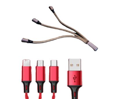 China Multifunctional MP3/MP4 Player 2AM 4 in 1 Android Charger Cable USB Adapter Cable Data USB Fast Charging Cord for sale