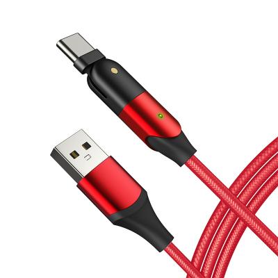 China Mobile Phone 180 Degree Rotatable USB C Fast Charging Charging Cable Android Charger Cable Data for sale