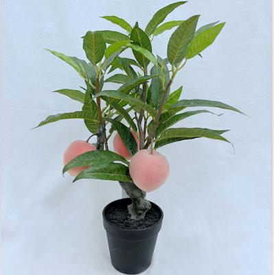 China Real Touch Artificial Fake Peach Tree Indoor Home Table Plant Decoration Decorations.Gifts.For Fruit Trees With Peaches for sale