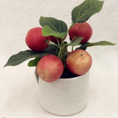 China Potted Artificial Apple Tree Home Tabletop Indoor Fake Decoration Decorations.Gifts.For Fruit Plants Artificial Apple Tree Plantas Artificiales For Decoration for sale