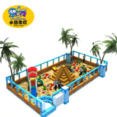 China Big Sand Pit Kids Outside Play Equipment , Natural Ocean Sand Play Sand Pit for sale