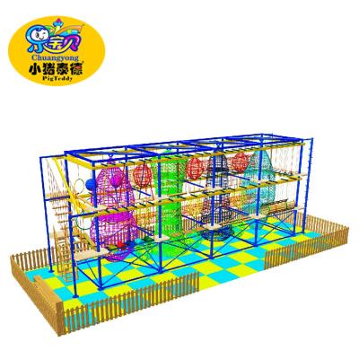 China Children Climbing Ninja Warrior Training Equipment , Indoor Jungle Gym Equipment for sale