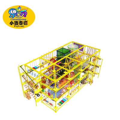 China Big Capacity Rope Playground Equipment Fireproof For Pre - School for sale