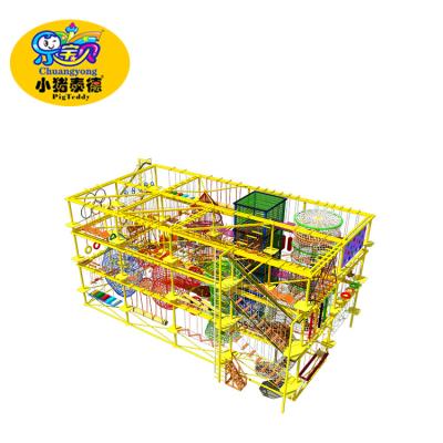 China Rope Course Climbing Rope Playground Equipment Big Capacity For Kids for sale