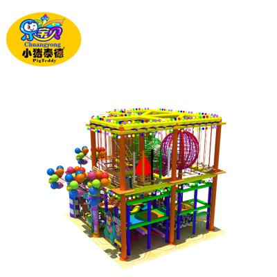 China Outdoor Activitie Rope Playground Equipment For Adventure Park Obstacle Course for sale