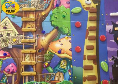 China Wholesale price eco-friendly plastic 7*5 secure kids climbing wall for sale