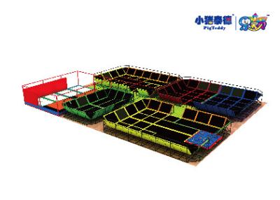 China Adult Big Indoor Trampoline Park  , Amusement High Jump Trampoline for sale