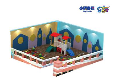 China Jungle Theme Kids Play Sand Pit Indoor Soft Play Playground Equipment With Soft Ball Pool for sale