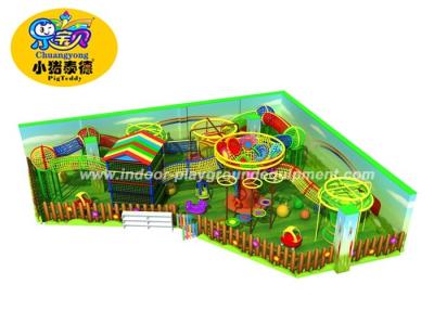 China Odorlessness Indoor Rope Course Playground Equipment 12 Months Warranty for sale