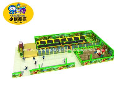 China Commercial Jump Trampoline Park With Many Games / Trampoline Indoor Playground for sale