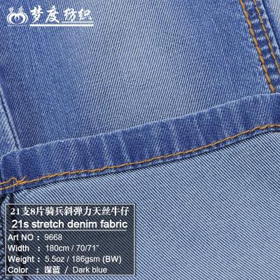 China Breathable Factory Selling Slim Cavalry 5.5oz Stretch Pants Mosquito Repellent Pants Oblique Denim Fabric for sale