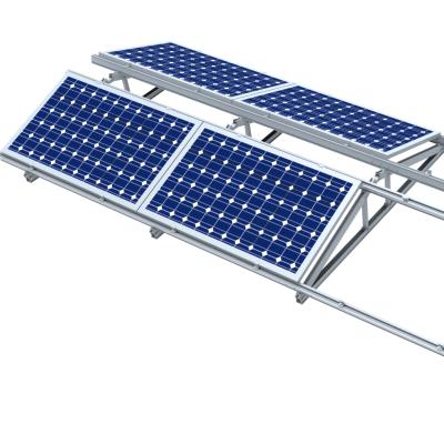 China Solar System Mounting Solar Bracket Weighted Flat Roof Triangle Bracket Solution For PV Roof Rack System for sale