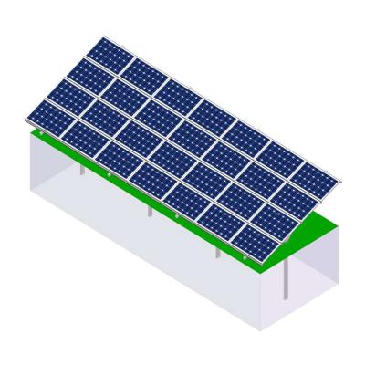 China Chinese supplier AL6005-T5/Q235 single solar ground mounting solar cell solution GM01-S01 solution bracket for sale