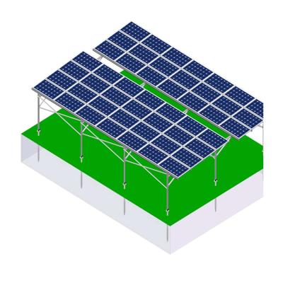 China Factory Price AL6005-T5/Q235 Agricultural General Solution AG02 Solar Farming Solution Solar Bracket for sale