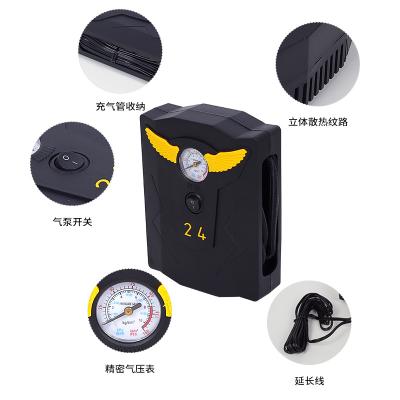 China 2023 New Arrival Vehicle Tire Inflator Plug And Show More Convenient Portable 12V Inflation Car Air Pump With 19mm Cylinder for sale