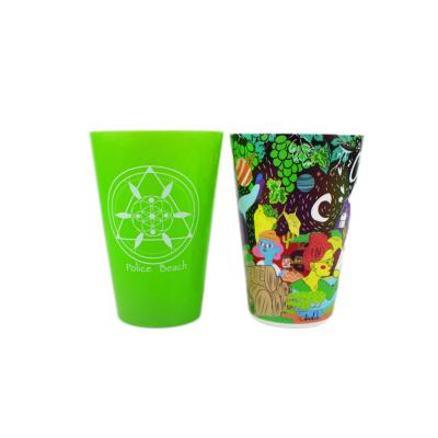 China Plastic Cups HONESTREE Logo Printing Promotion Cheap Custom Wholesale pp Juice Water Drink Milk Plastic pp Cup for sale