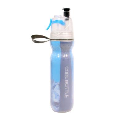 China Wholesale Portable Plastic Insulated Insulated Water Bottle Outdoor Sports Bicycle Spray Water Bottle HONESTREE for sale