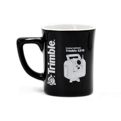 China Factory Square Shape Mug HONESTREE 11oz Porcelain Square Shape Nestle Ceramic Customized Coffee Mug for sale