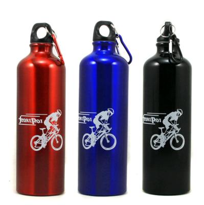 China HONESTTREE Aluminum Bottle Promotion Customized Outdoor Sport Aluminum Vacuum Insulated Travel Water Bottle With Carabiner for sale