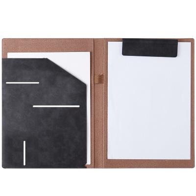 China Wholesale Bill Storage Business Leather Official Office Document Folder HONESTREE Promotion Gifts A4 Office Document Folder for sale