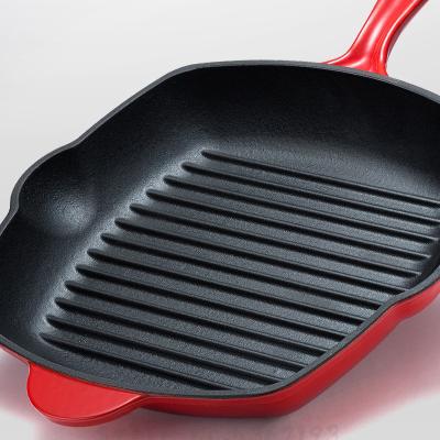 China Modern Lightweight Cast Iron Frying Pan Cookware Sets With Ceramic Non-Stick Coating for sale