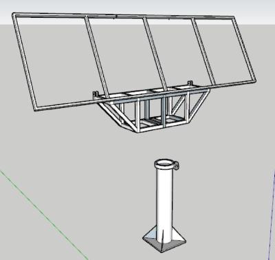 China 5000W 5KW Industrial Solar Tracker Sun Tracker for sale