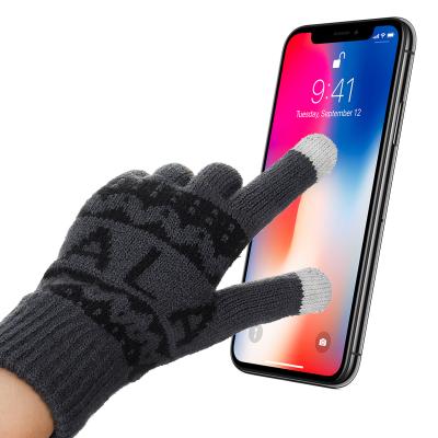 China Touch Screen Winter Magic Knit Gloves Cheap Touch Screen Women Men Warm To Stretch Knitted Gloves for sale