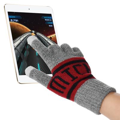 China Good Quality Touch Screen Fashion Acrylic Hot Custom Soft Knitted Gloves for sale