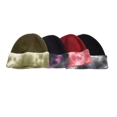 China COMMON 2021 New Design Custom Skull Caps Winter Hat Tie Dye Beanie Hats for sale