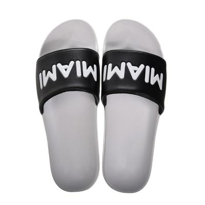 China PVC Plain Black Eva Slide Slippers Sandal Custom Logo Slide Custom Slippers Men's Souvenir Slipper TX-SLIPPER-020 for sale