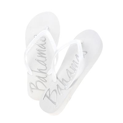 China New Style Trend Fashion Beach Summer Beach Custom Slide Flip Flops Flat Household Outdoor Wedge Flip Flops White for sale