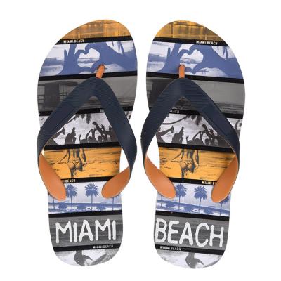 China Breathable Custom Wholesale Logo Summer Printing Flipflops Unisex Shoes Flip Flop Men for sale