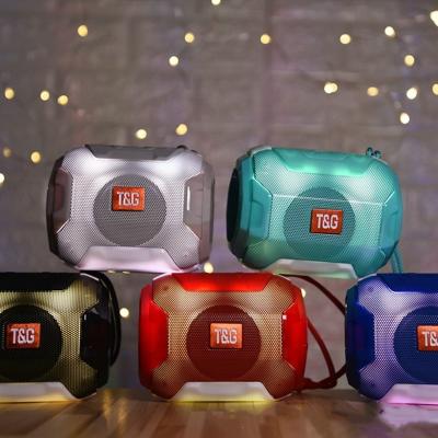 China Video Call Hot TG162 Bluetooth speaker with bright lights wireless outdoor portable subwoofer card portable small speaker for sale