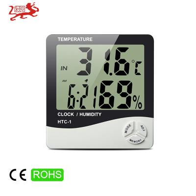 China HTC-1 Multi Functional Humidity Digital LCD Hygrometer Eco-friendly Indoor Desktop Thermometer for sale