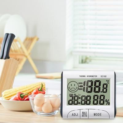 China Eco - Friendly Indoor Home Kitchen Hygrometer Table Memory Level Comfort Indoor Thermometer for sale