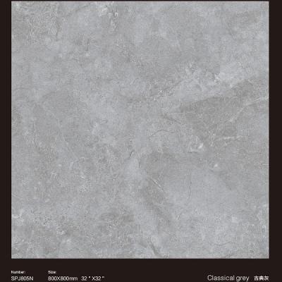 Cina Classic Grey 800x800mm Porcelain Slab Tile  Dining Room Floor Tile in vendita